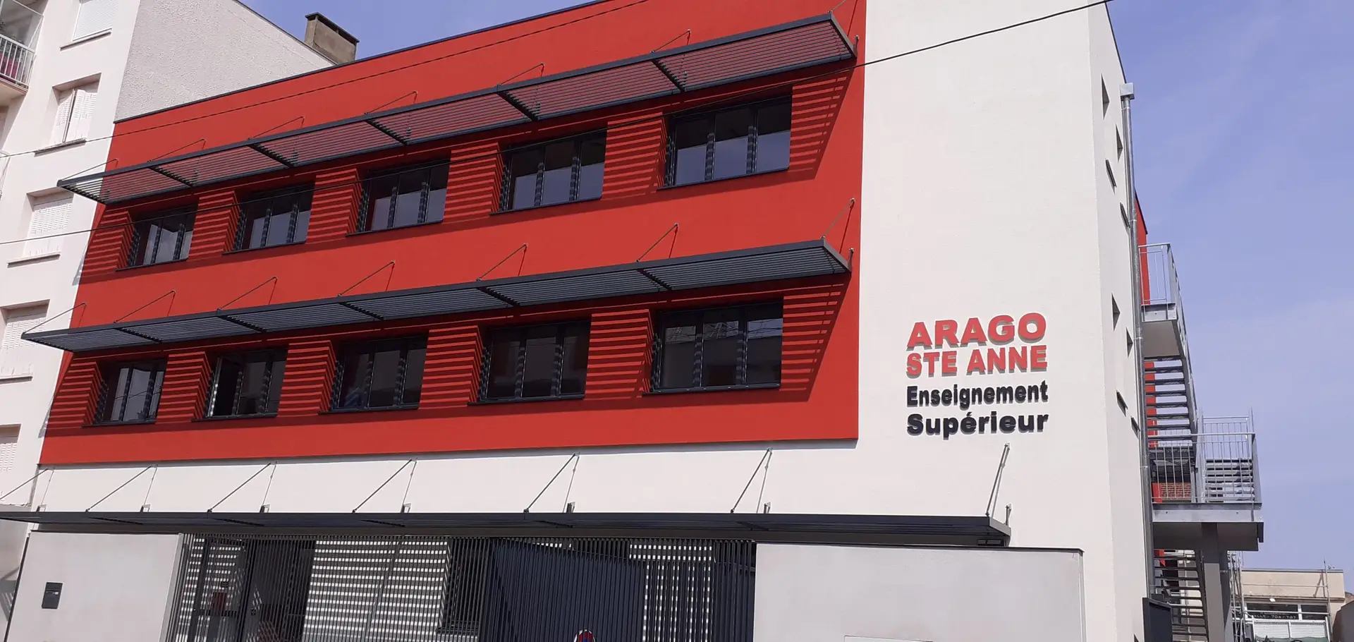 Bâtiment du centre de formation Arago Sainte Anne